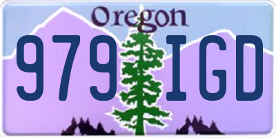 OR license plate 979IGD