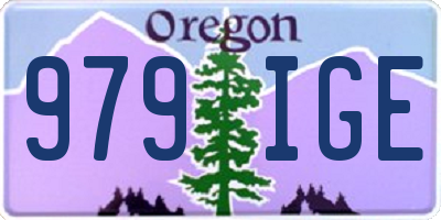 OR license plate 979IGE