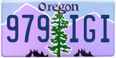 OR license plate 979IGI
