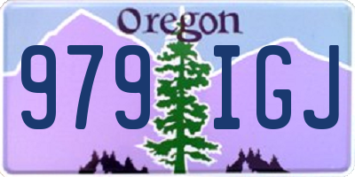OR license plate 979IGJ