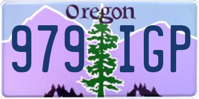 OR license plate 979IGP