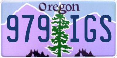 OR license plate 979IGS