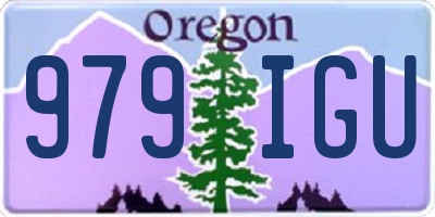 OR license plate 979IGU