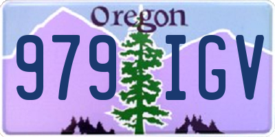 OR license plate 979IGV