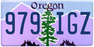OR license plate 979IGZ