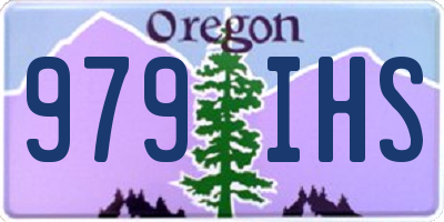 OR license plate 979IHS