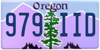OR license plate 979IID