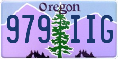 OR license plate 979IIG