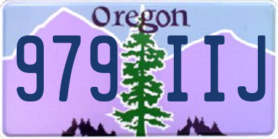 OR license plate 979IIJ