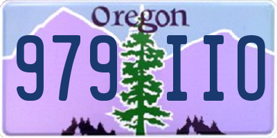 OR license plate 979IIO