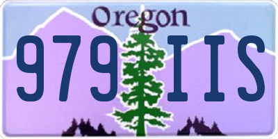 OR license plate 979IIS