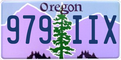 OR license plate 979IIX