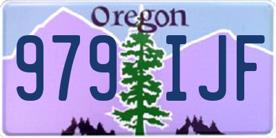 OR license plate 979IJF