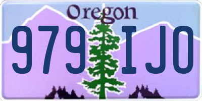 OR license plate 979IJO