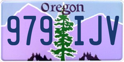 OR license plate 979IJV