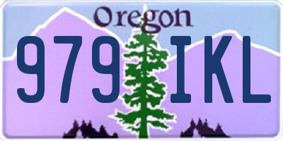 OR license plate 979IKL