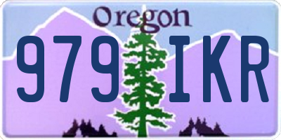 OR license plate 979IKR