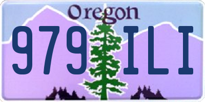 OR license plate 979ILI