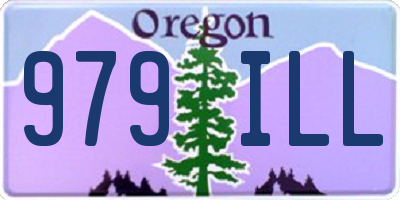 OR license plate 979ILL
