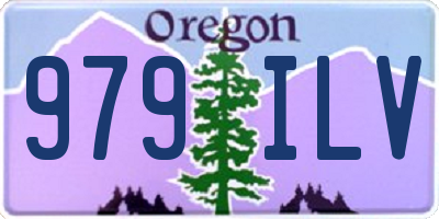OR license plate 979ILV