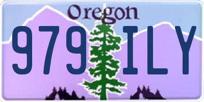 OR license plate 979ILY