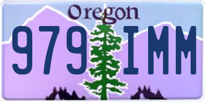 OR license plate 979IMM