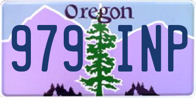 OR license plate 979INP