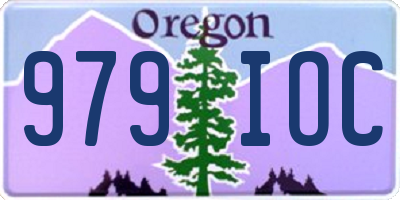 OR license plate 979IOC