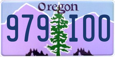 OR license plate 979IOO