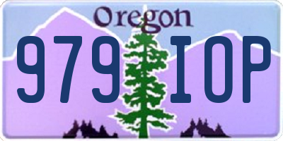 OR license plate 979IOP