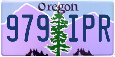 OR license plate 979IPR