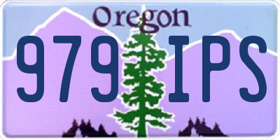 OR license plate 979IPS