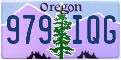 OR license plate 979IQG