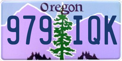 OR license plate 979IQK