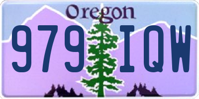 OR license plate 979IQW