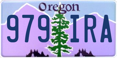 OR license plate 979IRA