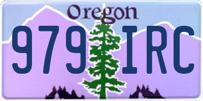 OR license plate 979IRC