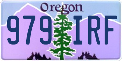 OR license plate 979IRF