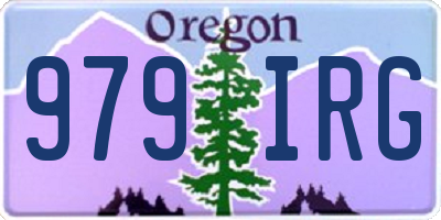 OR license plate 979IRG