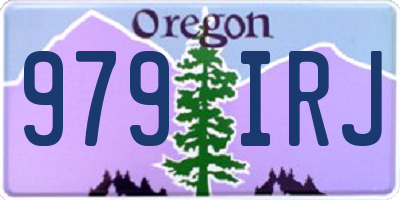 OR license plate 979IRJ