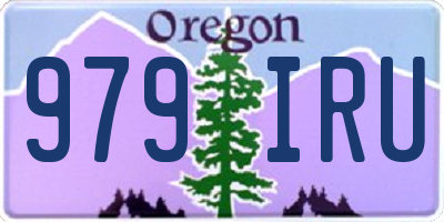 OR license plate 979IRU