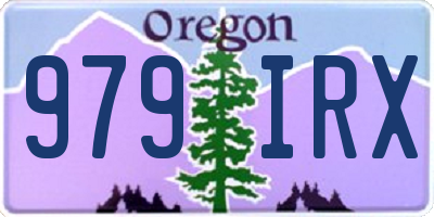 OR license plate 979IRX