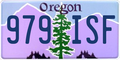 OR license plate 979ISF