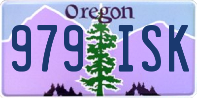 OR license plate 979ISK