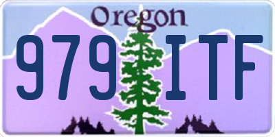OR license plate 979ITF