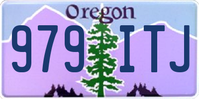 OR license plate 979ITJ