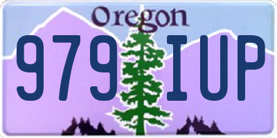OR license plate 979IUP