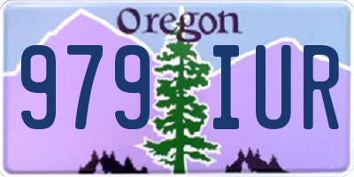 OR license plate 979IUR