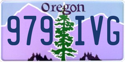 OR license plate 979IVG