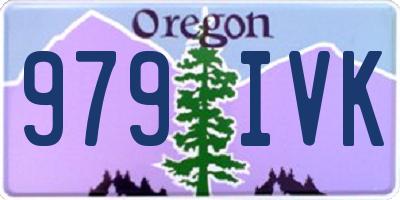OR license plate 979IVK